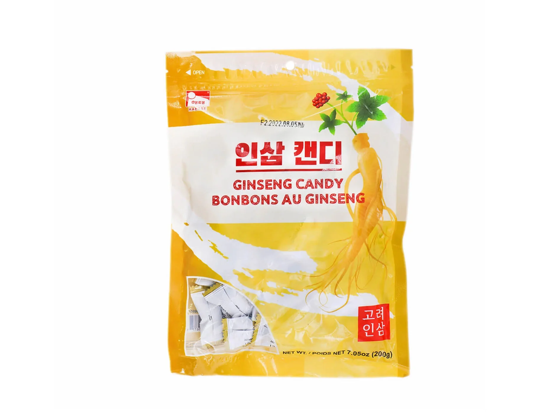 Haitai Ginseng Candy 7.05oz, 해태 인삼캔디 200g
