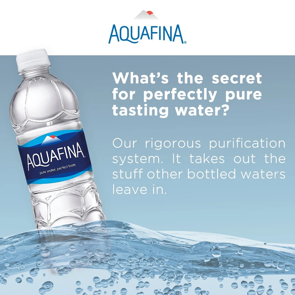 [Local Only]Aquafina Purified Drinking Water 16.9fl.oz x 24 - Image 3