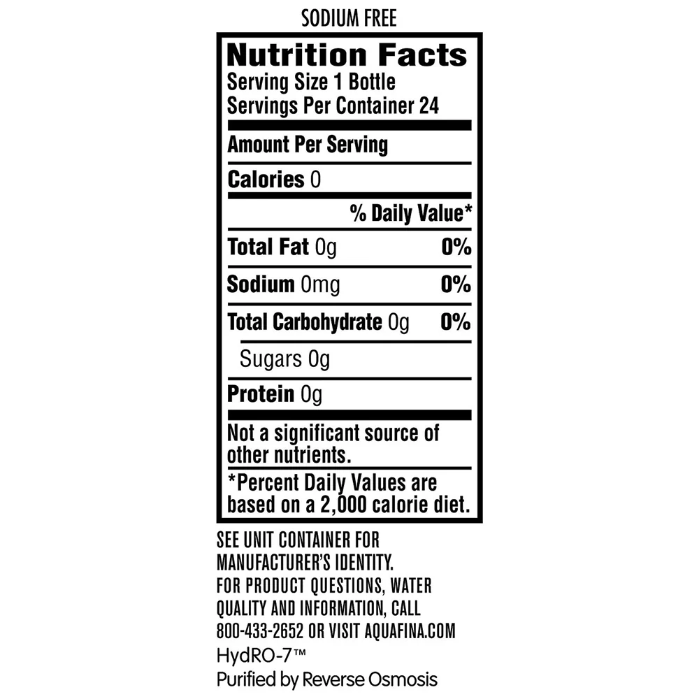 [Local Only]Aquafina Purified Drinking Water 16.9fl.oz x 24 - Image 4