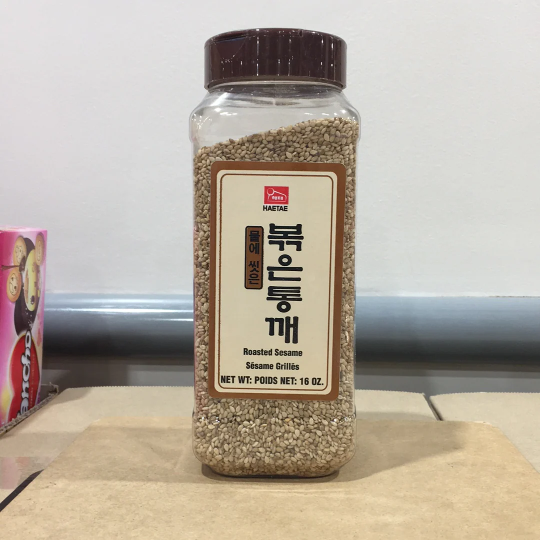 Haitai Roasted Sesame 16oz, 해태 물에 씻은 볶은통깨 16oz