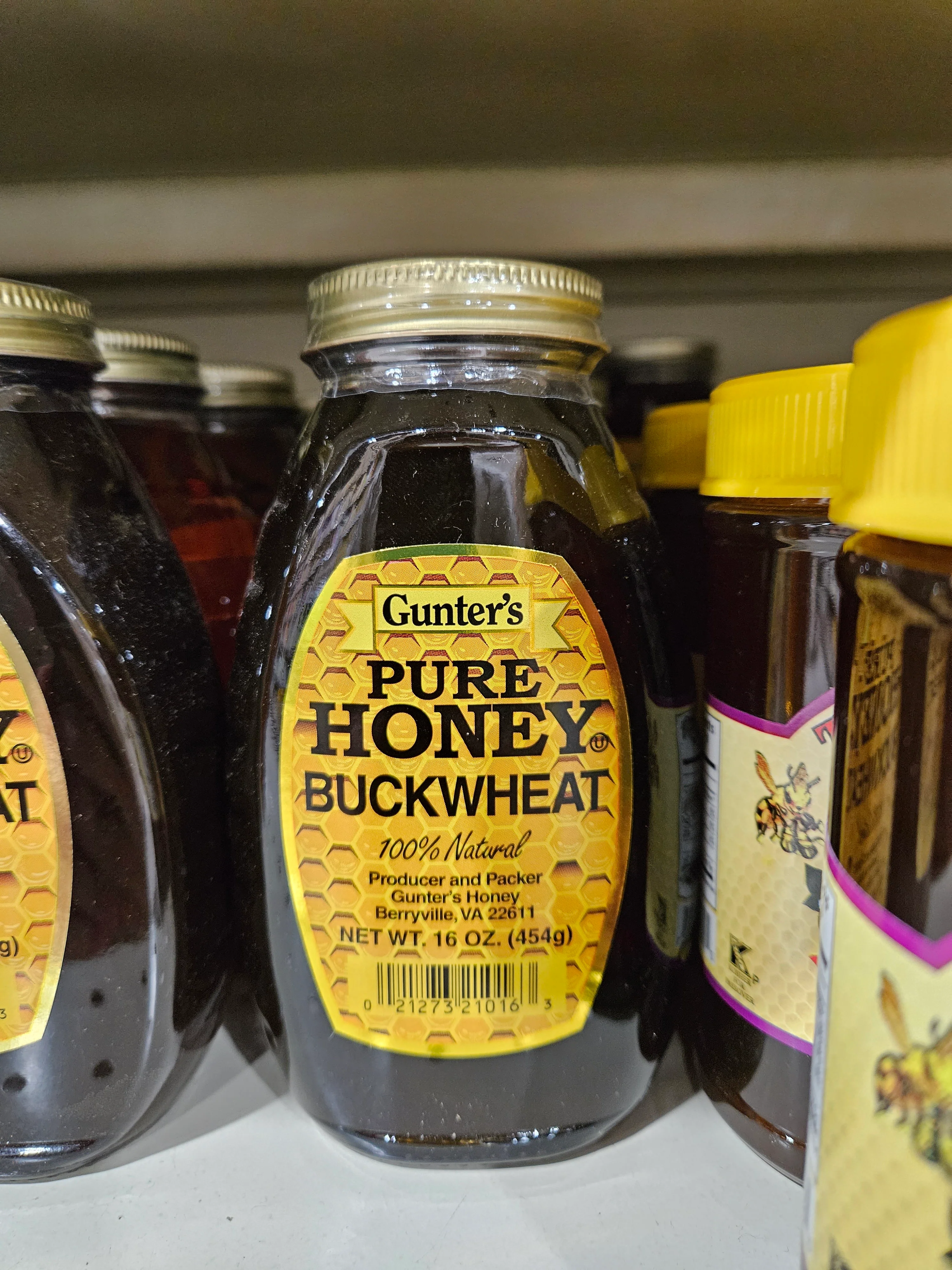 GUNTER'S PURE HONEY BUCKWHEAT 16oz, 건터스 퓨어 허니 꿀 메밀 16oz
