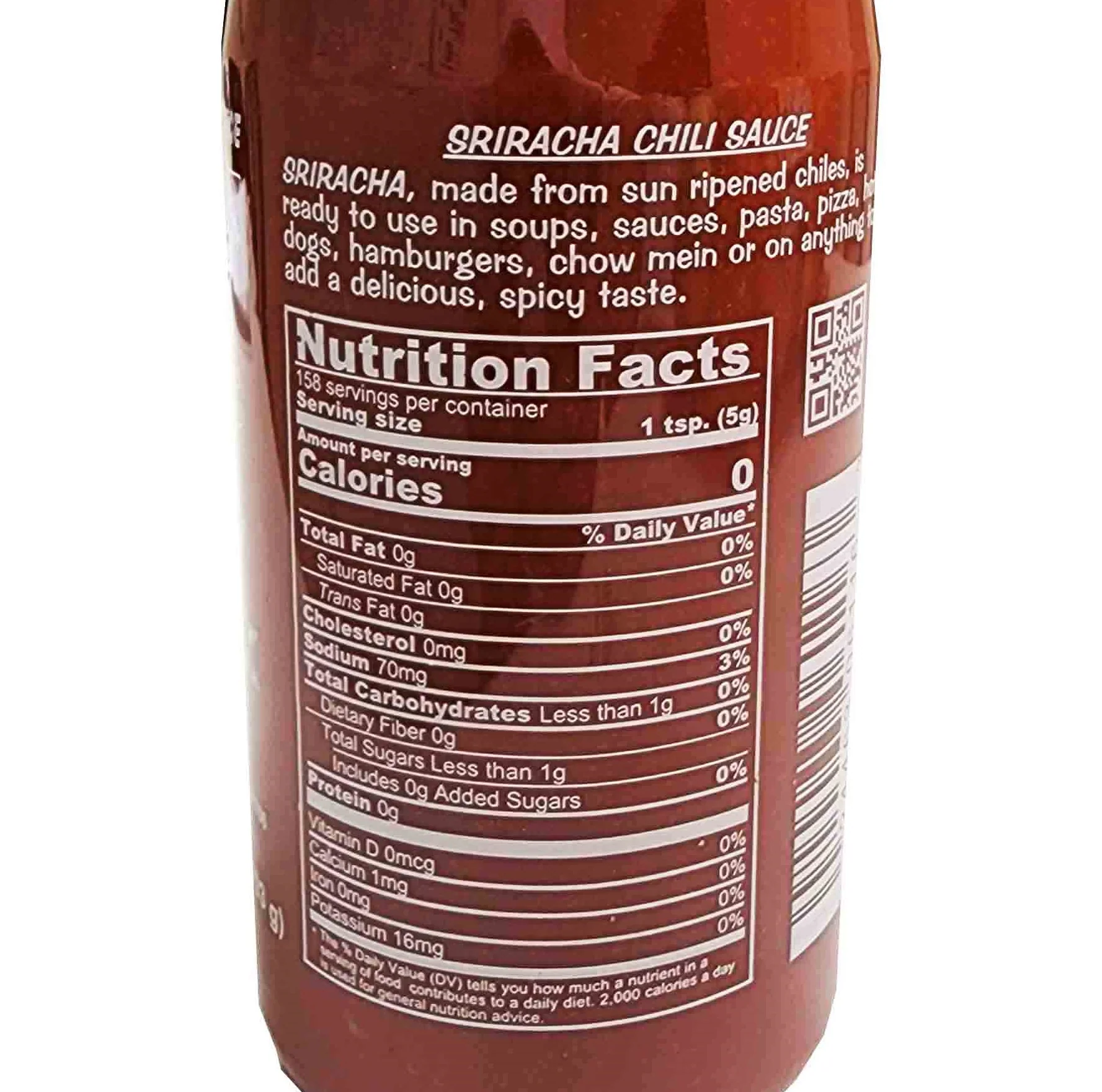 Huy Fong Food Inc. Sriracha Hot Chili Sauce 28oz/ 후이펑 스리라차 소스 790g - Image 2