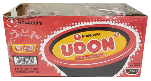 Nong Shim Saeng Saeng Udon 276g X5 / 농심 생생우동 276gX5 - Image 2