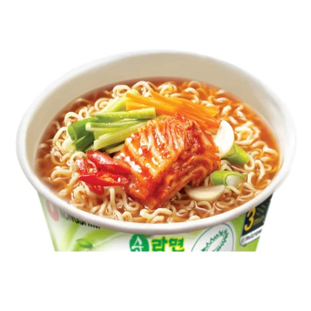 NongShim Soon Kimchi Noodle Soup Ramyun Cup 2.64oz x 6/ 농심 순라면 김치 컵 75g x 6 - Image 3