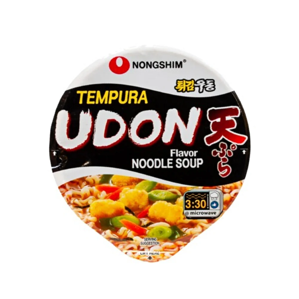 Nongshim Tempura Udon Noodle Soup Cup Ramyun 2.64oz x 6, 농심 튀김 우동 컵 75g X 6 - Image 3