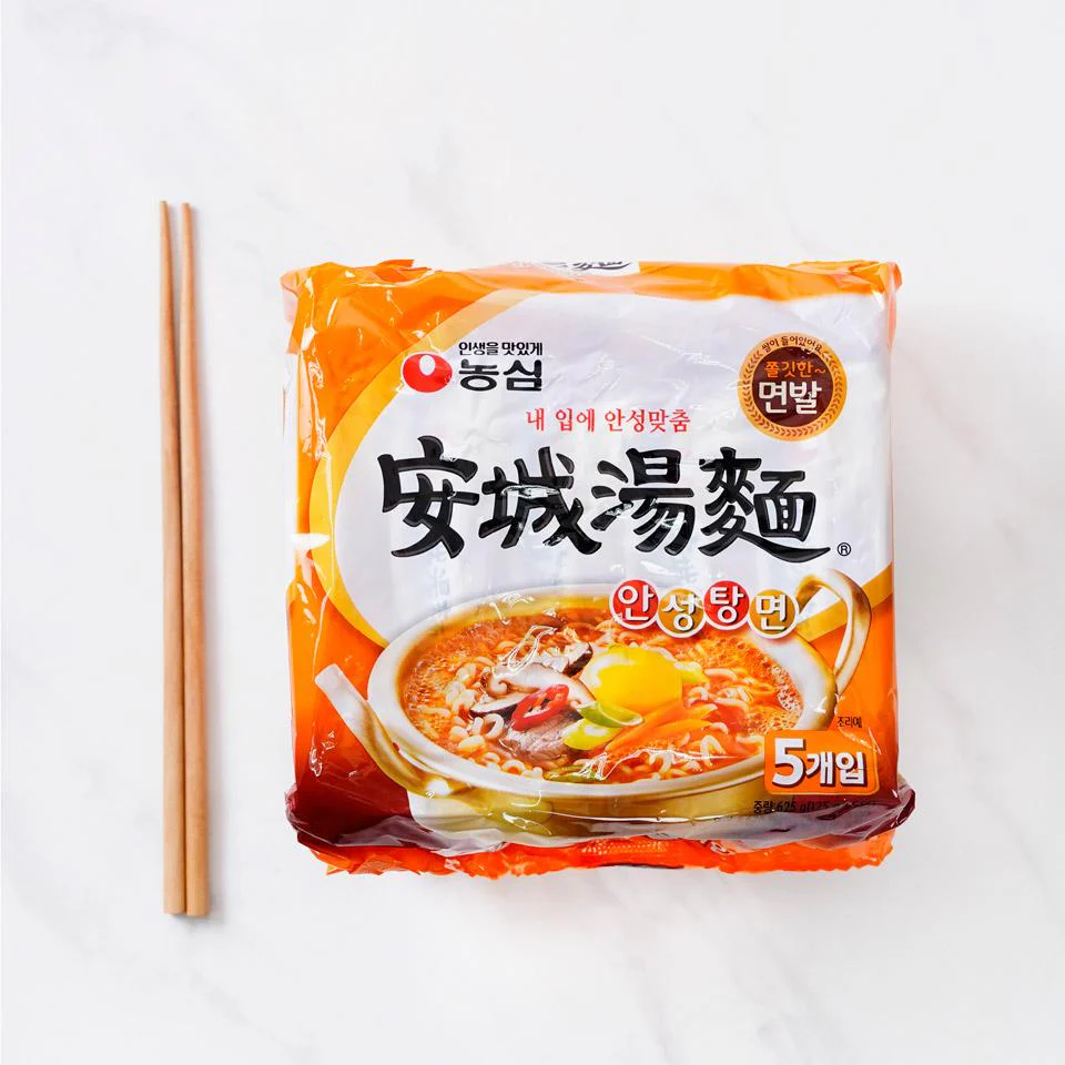 NONG SHIM ANSUNG TANG MYUN Multi x 4 BOX , 농심 안성탕면 멀티 4개입 박스 (총 16입)
