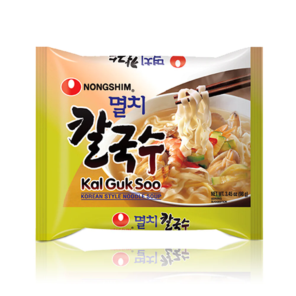 NongShim Anchovy Kal Guk Soo 3.45oz x 5, 농심 멸치칼국수 98g x 5 - Image 2