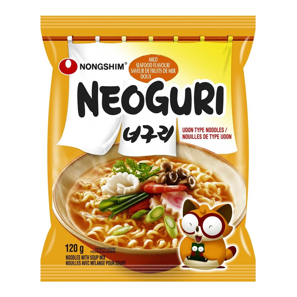 NongShim Neoguri MILD 4.23oz x 4, 농심 너구리 순한맛 멀티 120g x 4(exp 4/16/26) - Image 2