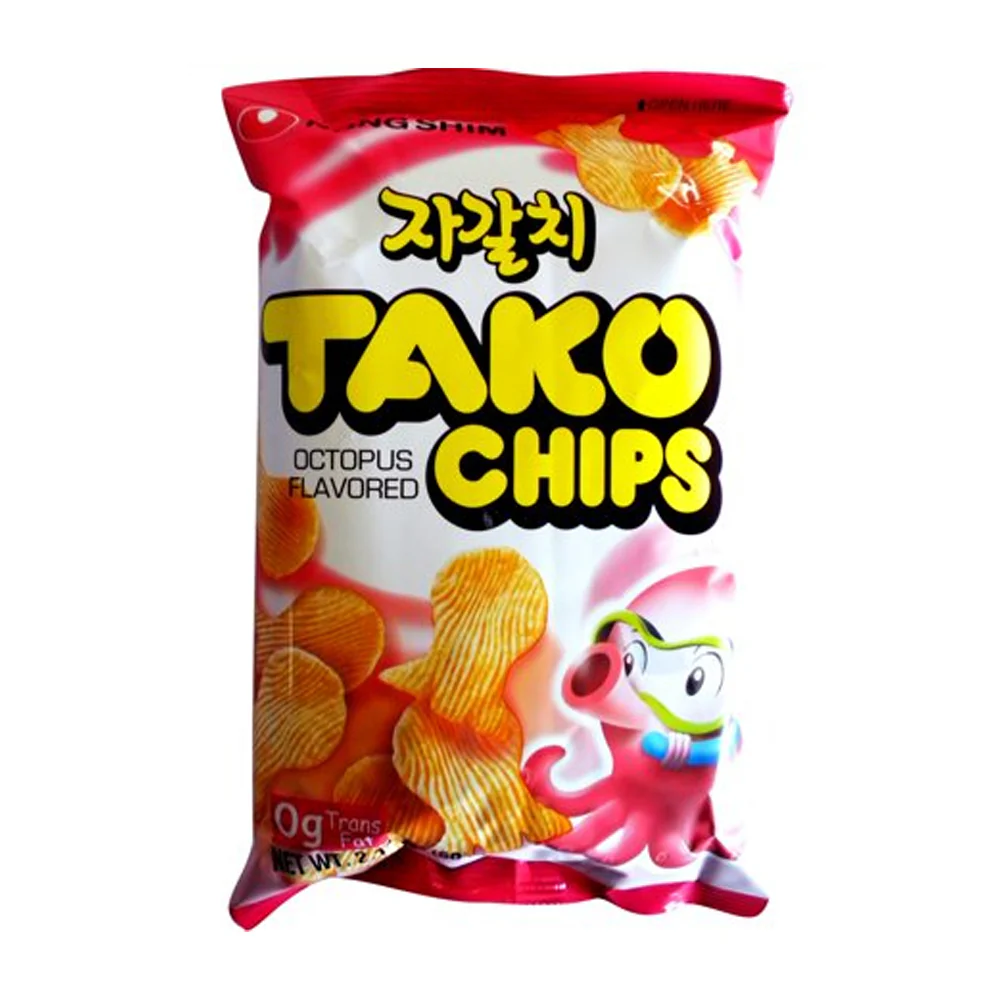 NongShim Tako Chips 2.11oz, 농심 자갈치 60g - Image 3