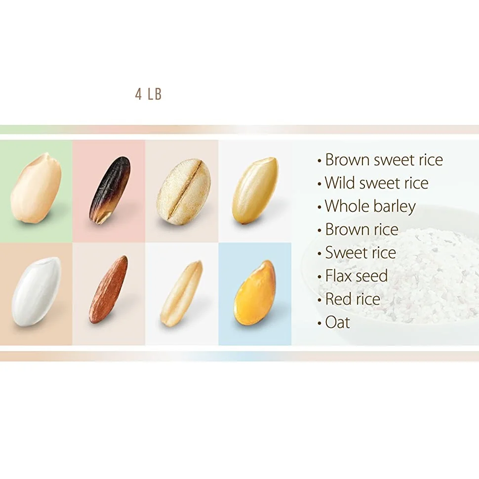 Rom 8 Mixed Grains with Flax Seeds 4LB, 롬 8곡 골든 아마씨 영양미 1.81kg - Image 2