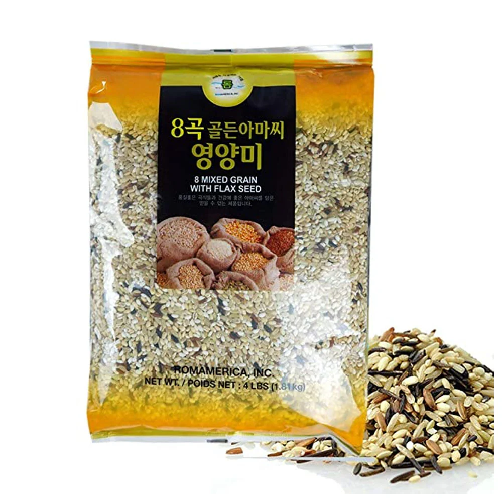 Rom 8 Mixed Grains with Flax Seeds 4LB, 롬 8곡 골든 아마씨 영양미 1.81kg - Image 5