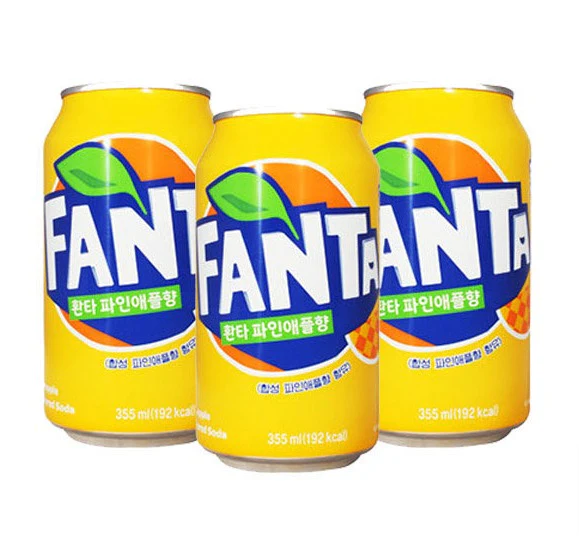 FANTA PINEAPPLE 12oz x 12PK , 판타 파인애플 12oz x 12입
