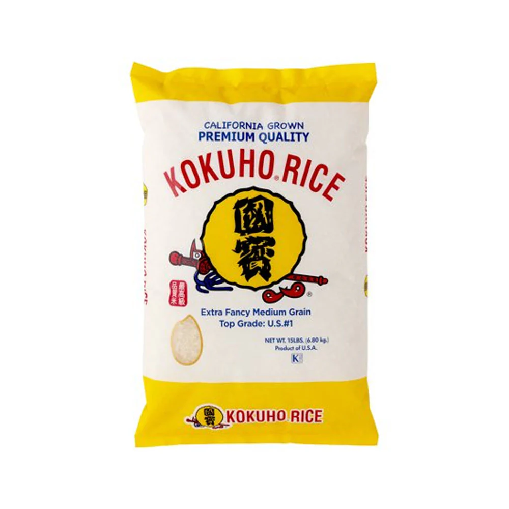 Kokuho Rice Extra Fancy Medium Grain Yellow 15LB 국보쌀 6.8kg