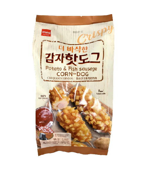 [LOCAL ONLY] WANG POTATO CORN DOG 400g, 왕 더 바삭한 감자 핫도그 400g