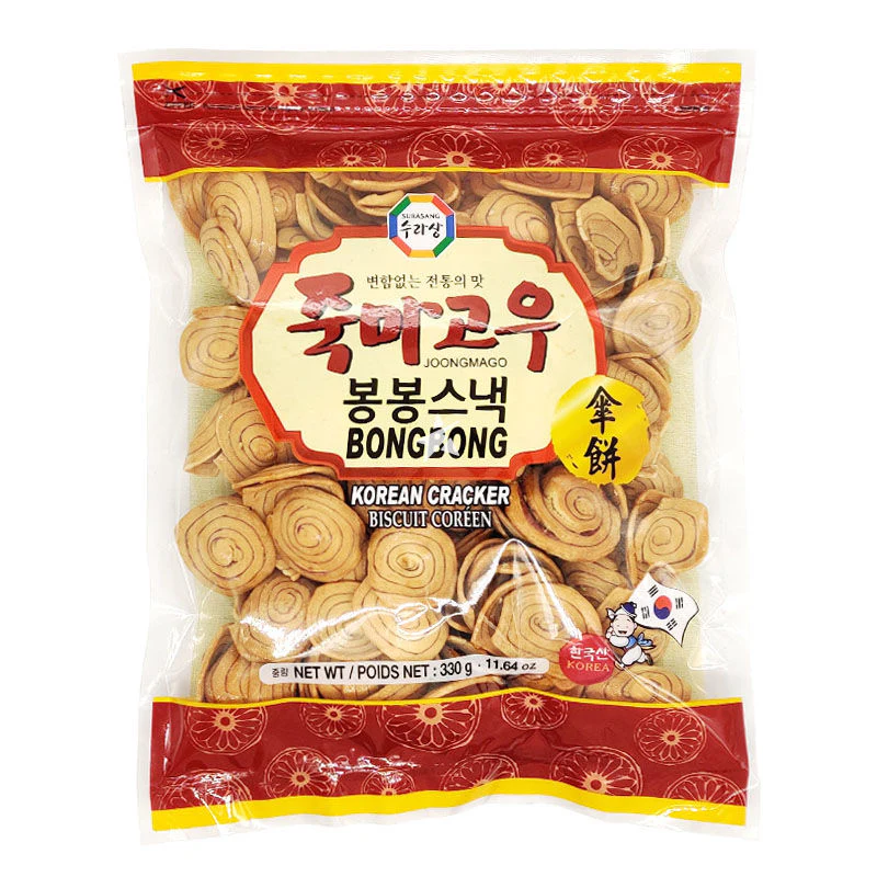 SURASANG BONGBONG KOREAN CRACKER SNACK 330g, 수라상 죽마고우 봉봉스낵 330g
