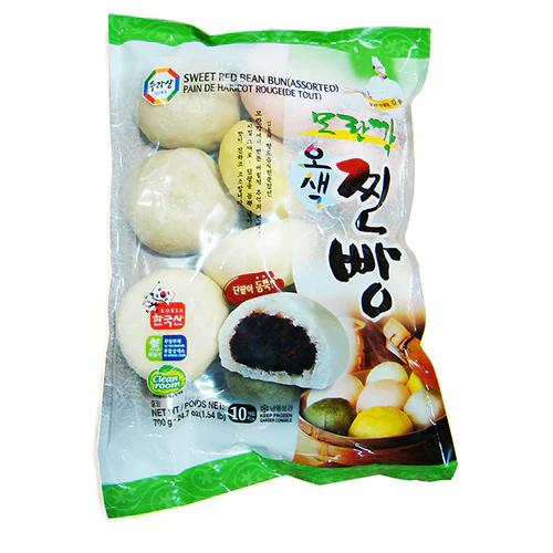 [Mega Fresh]SURASANG SWEET RED BEAN BUN MIX 1.54lb/수라상 모란각 오색 찐빵 698g