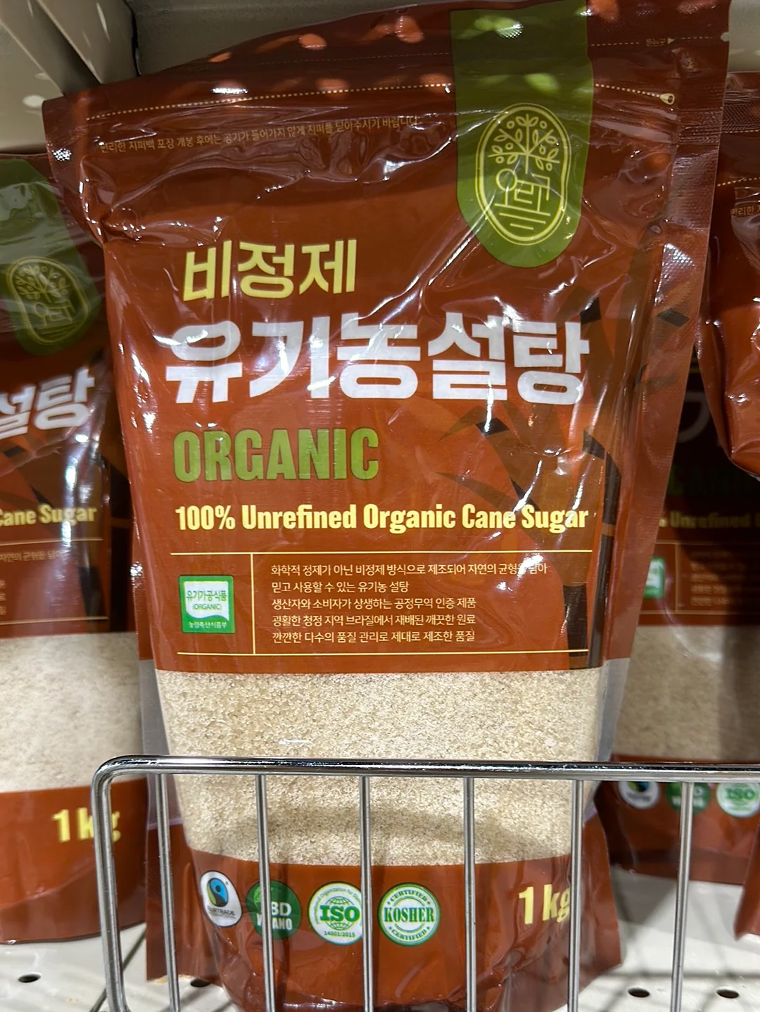 100% UNREF ORGANIC CANE SUGAR 1kg, 오르코 비정제 유기농설탕 1kg