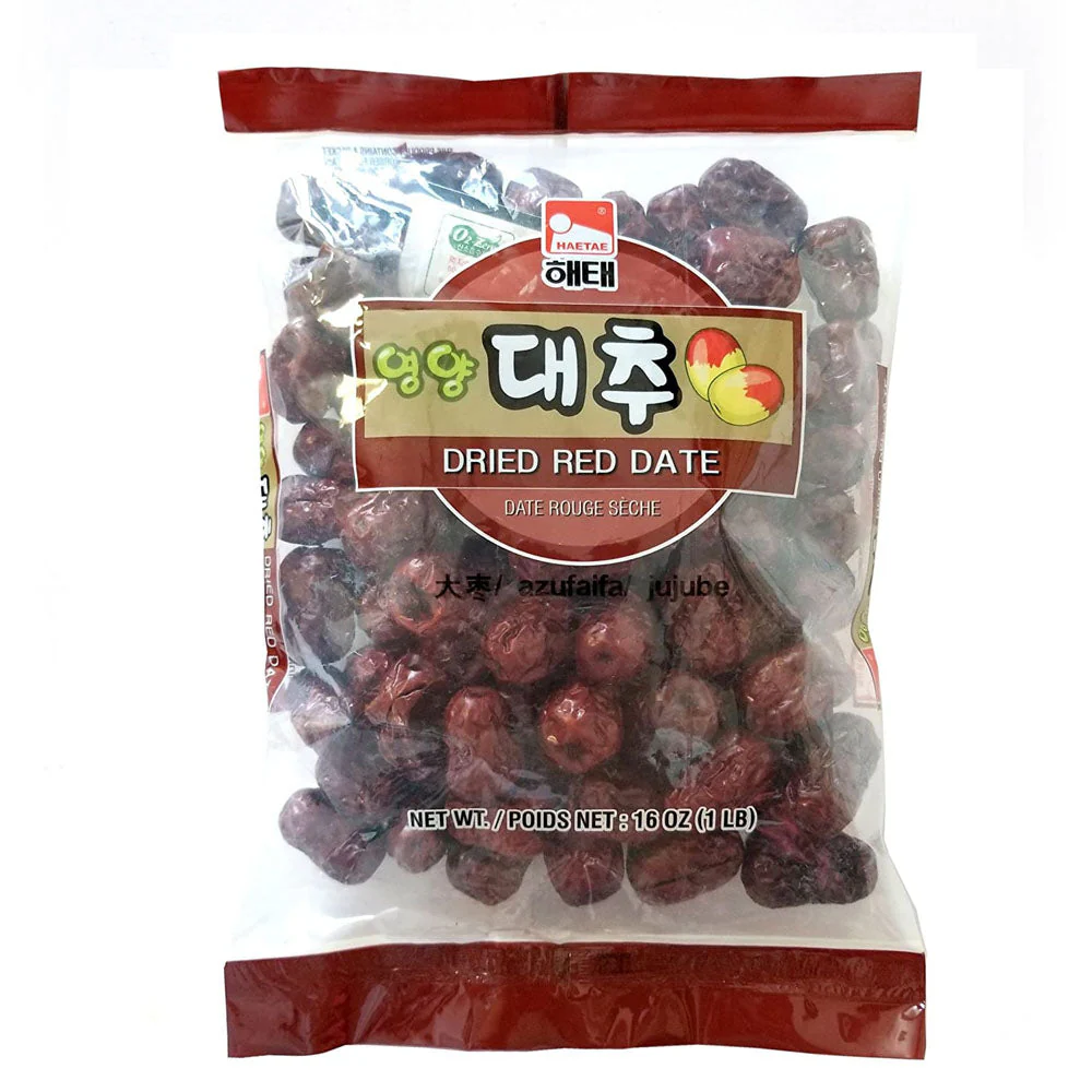 Haitai Dreid Red Date 16oz, 해태 영양 대추 453g