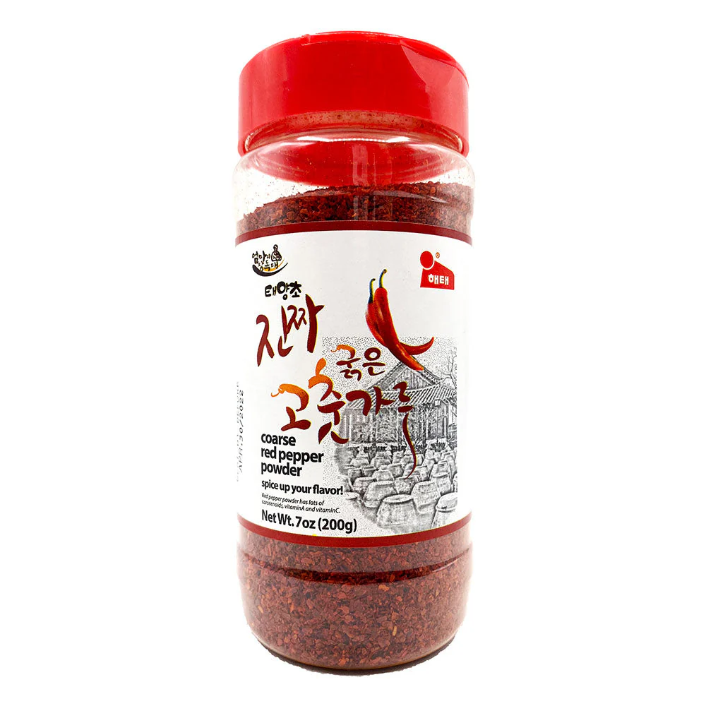 Haitai Coarse Red Pepper Powder 7oz 해태 굵은 고춧가루 200g