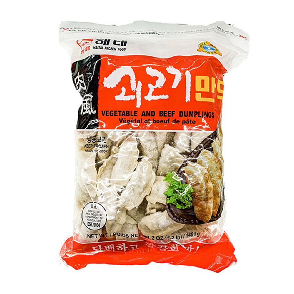 [Local only] Haetae Vegetable And Beef Dumplings 51.2oz 해태 쇠고기만두 1451g