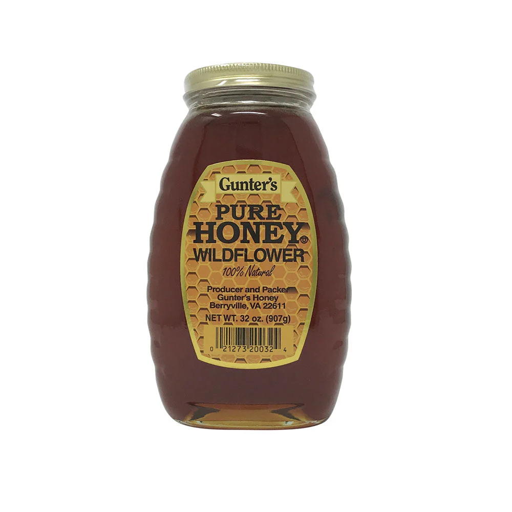 Gunter's Pure Honey Wildflower 32oz, 건터스 퓨어 허니 꿀 야생화 32oz