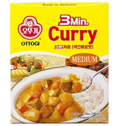 3 MIN CURRY_MEDIUM_SPICY A , 3분카레_약간매운맛(미국) 190g