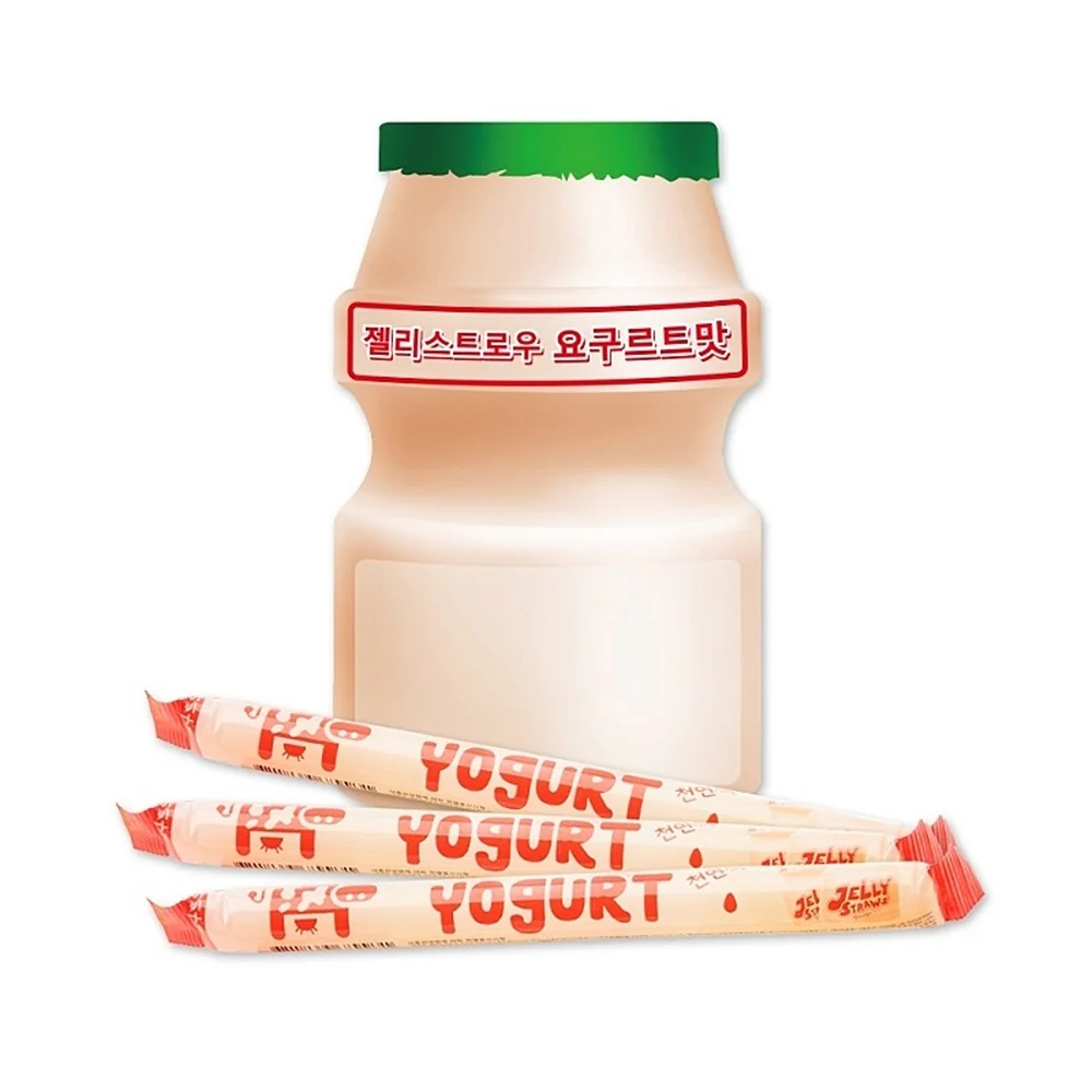 Kidswell Jelly Straw Yogurt 20 Ct, 키즈웰 젤리 스트로우 요구르트맛 386g - Image 2