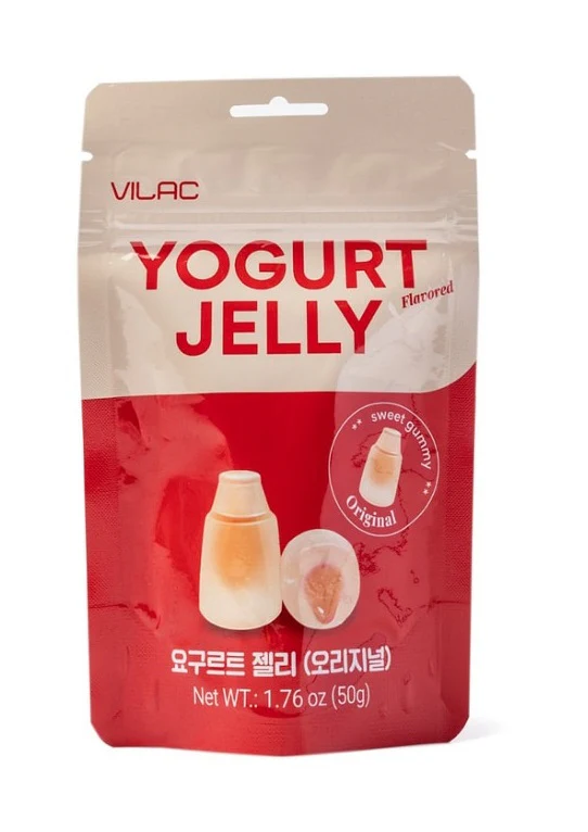 VILRC YOGURT JELLY ORIGINAL 1.76oz, 비락 요크르트젤리 오리지날 50g