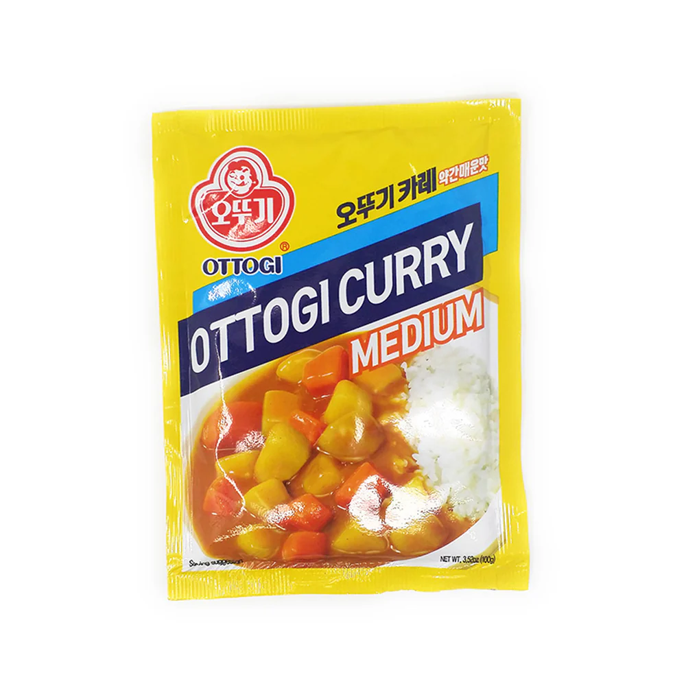Ottogi Ottogi Curry Sauce Mix Medium 3.53oz 오뚜기 카레 중간맛 100g