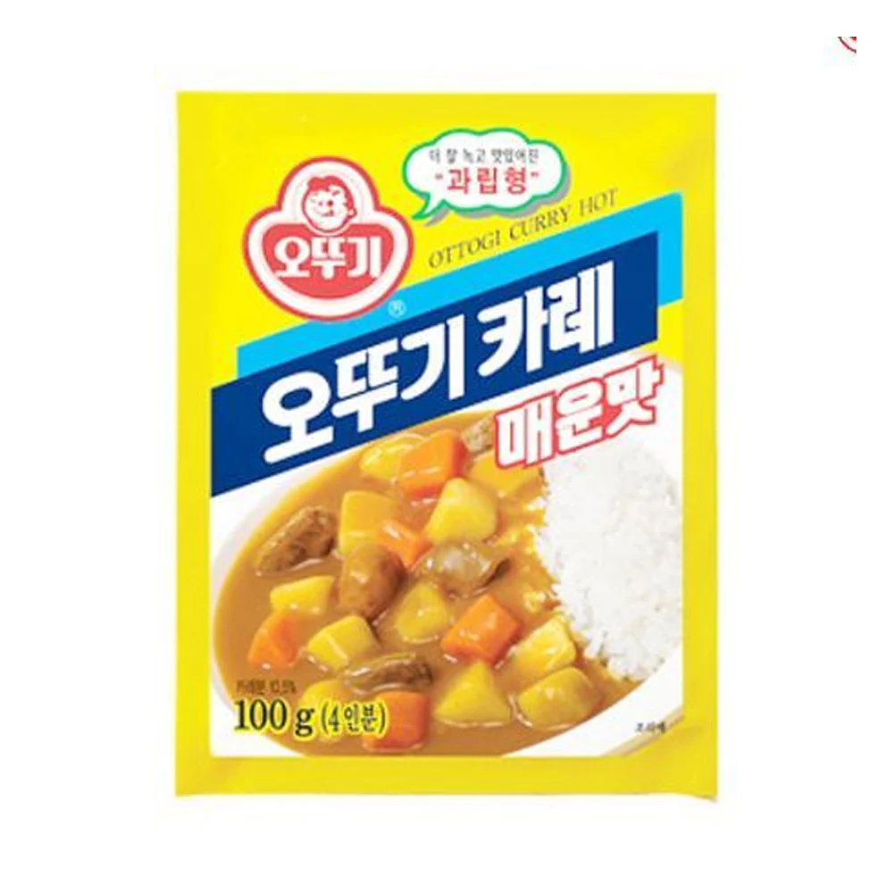 Ottogi Ottogi Curry Sauce Mix Spicy 3.53oz 오뚜기 카레 매운맛 100g