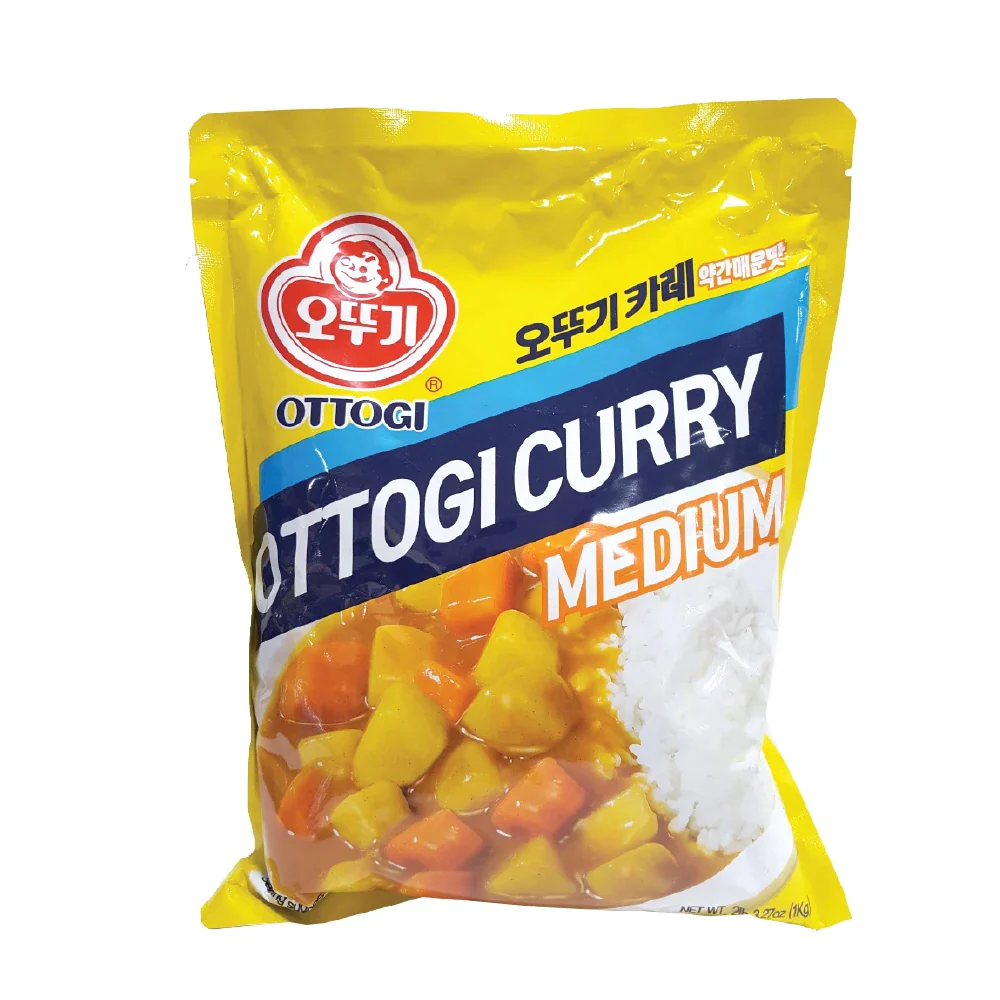 Ottogi Curry MEDIUM 2.2lbs, 오뚜기 카레 분말 약간매운맛 1kg