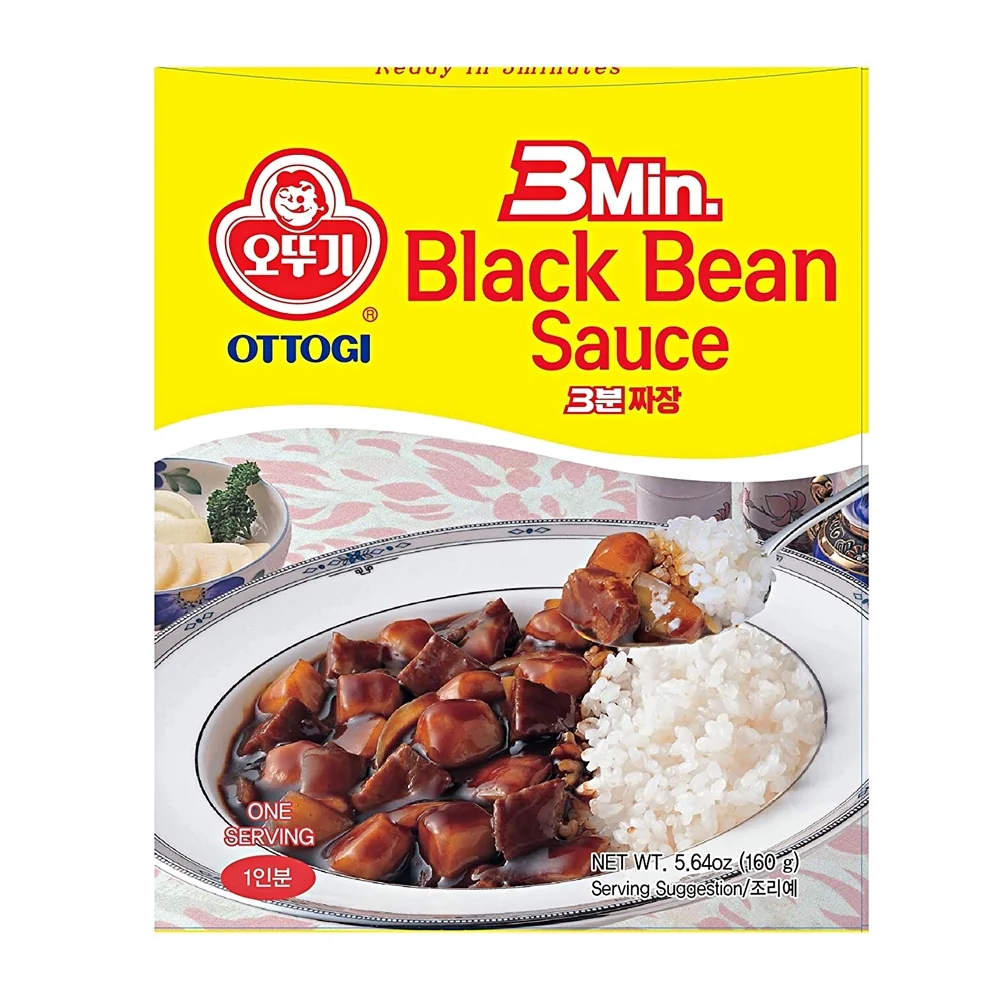 Ottogi 3Min. Black Bean Sauce 5.64oz, 오뚜기 3분 짜장 160g