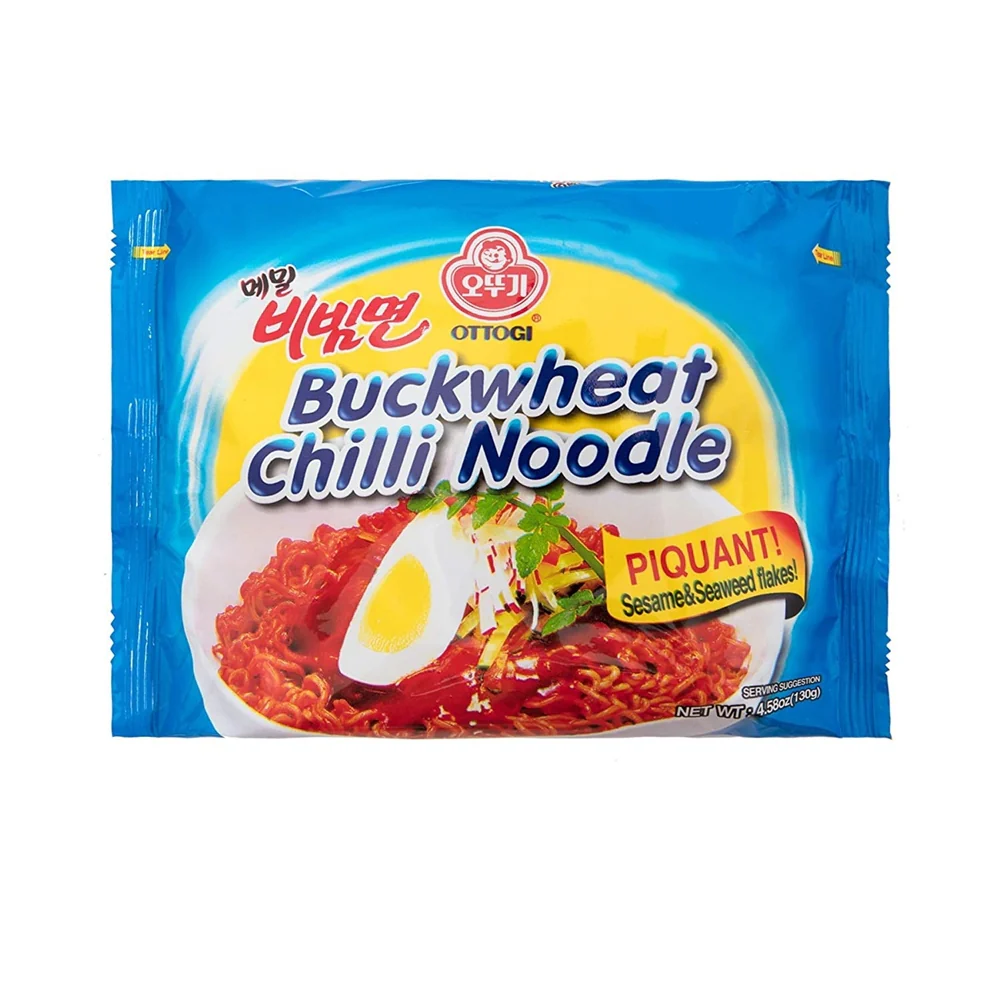 Ottogi Buckwheat Bibim Ramen 4.58oz x 5, 오뚜기 메밀 비빔면 130g x 5 - Image 2