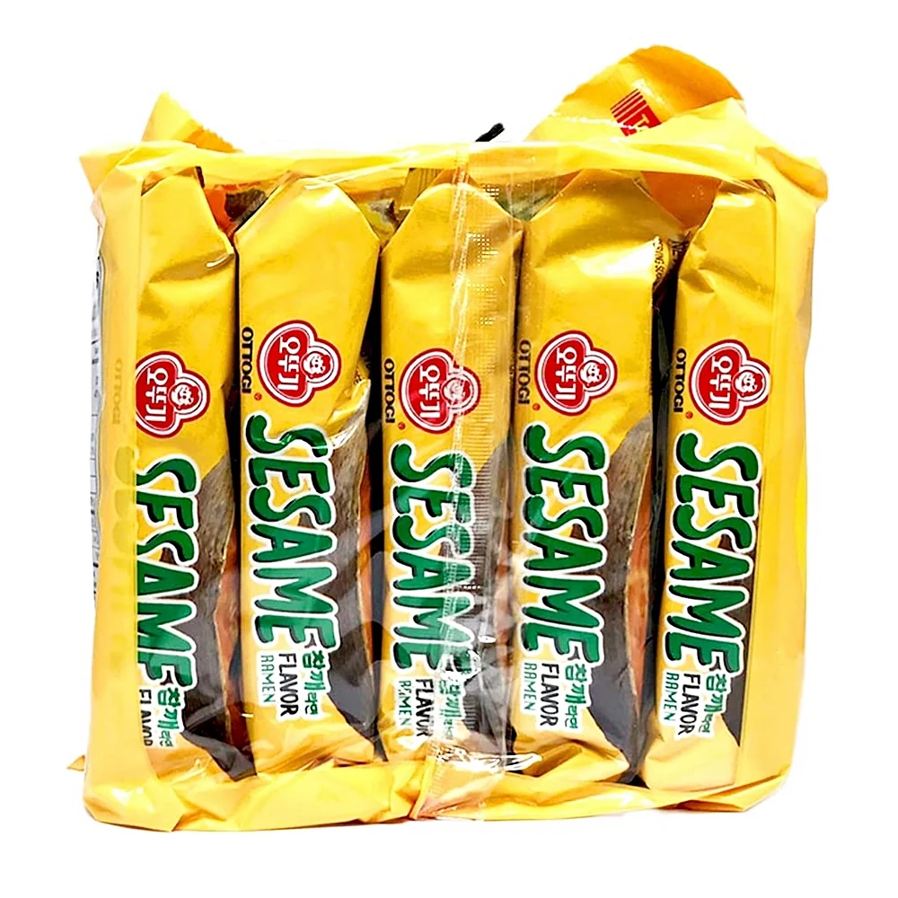 Ottogi Sesame Flavor Ramen 4.05oz x 5, 오뚜기 참깨라면 115g X 5 - Image 4