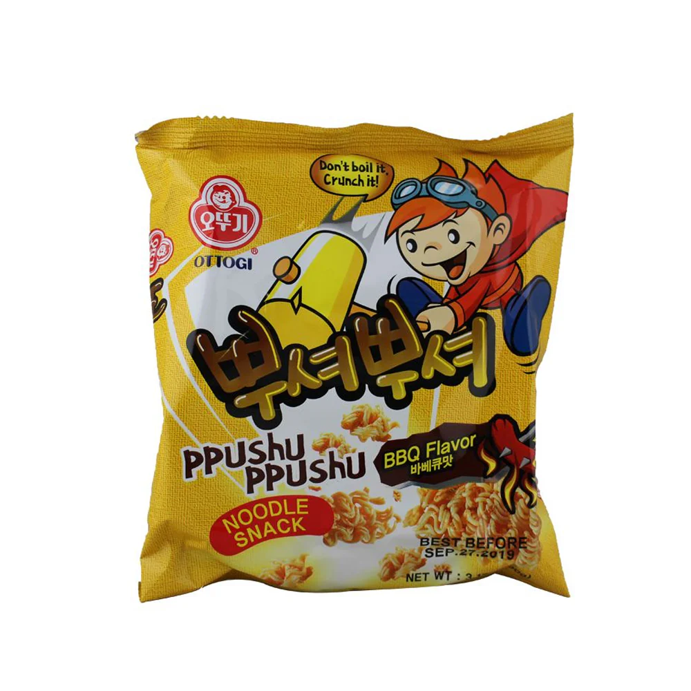 Ottogi Ppushu Ppushu BBQ Flavor 3.17oz 오뚜기 뿌셔뿌셔 바베큐 맛 90g