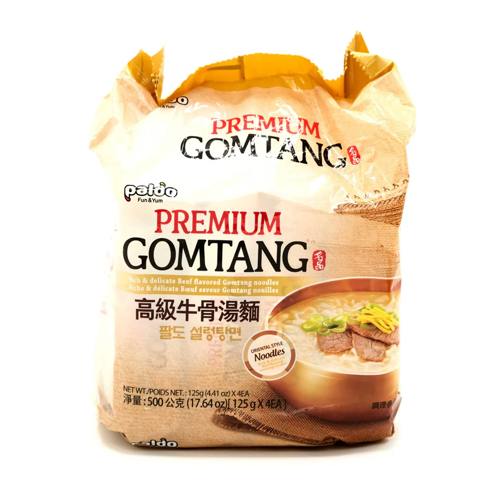 Paldo Premium Gomtang 4.41oz X 4 팔도 곰탕면 125g X 4