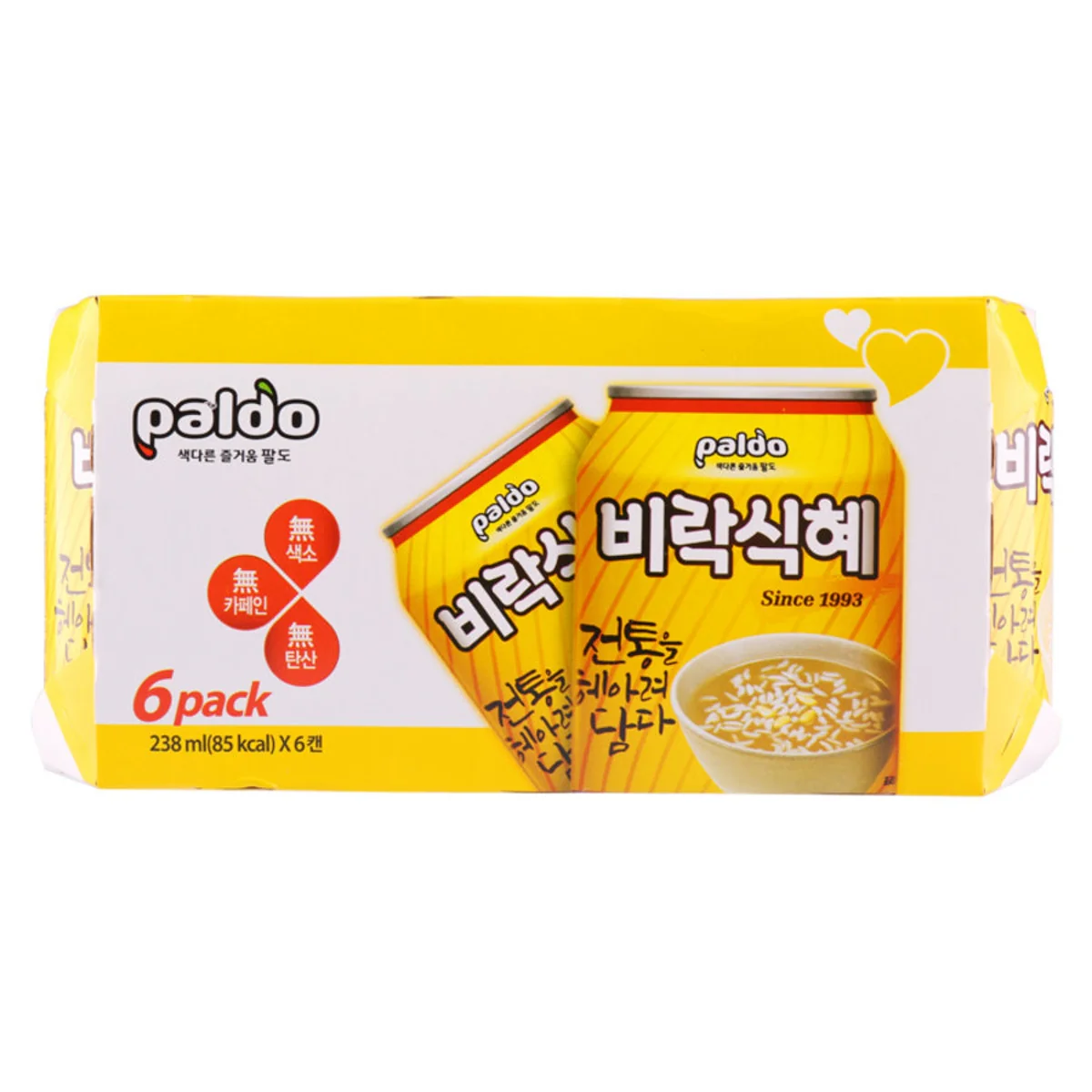 PALDO DRINK VILAC RICE PUNCH 238ml x 6pk, 팔도 비락식혜 238ml x 6입