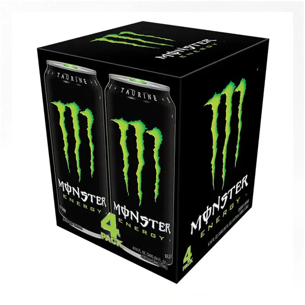 Monster Monster Energy 4packs 16FL oz X 4 몬스타 에너지 드링크 453.59ml X 4