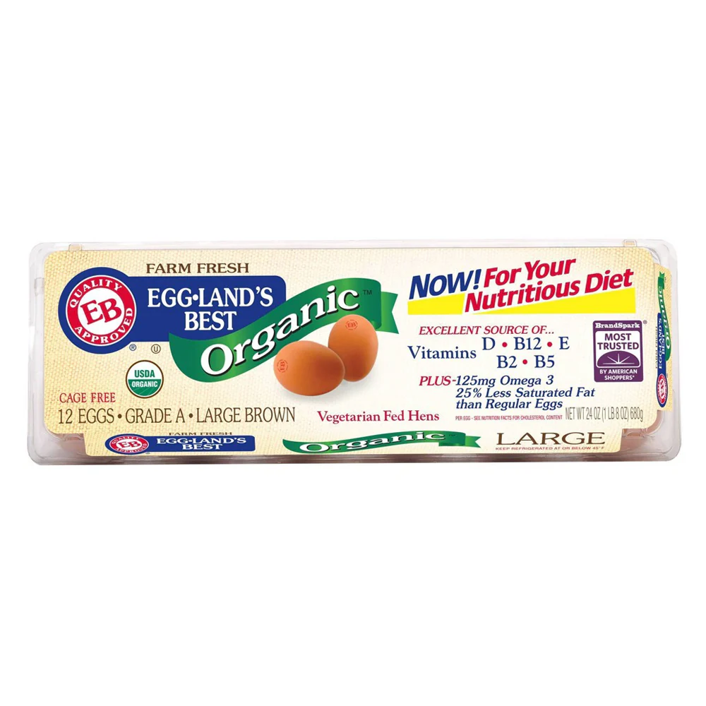 [LOCAL ONLY] Eggland's	Best Organic Grade A Large Brown Eggs 12 Eggs