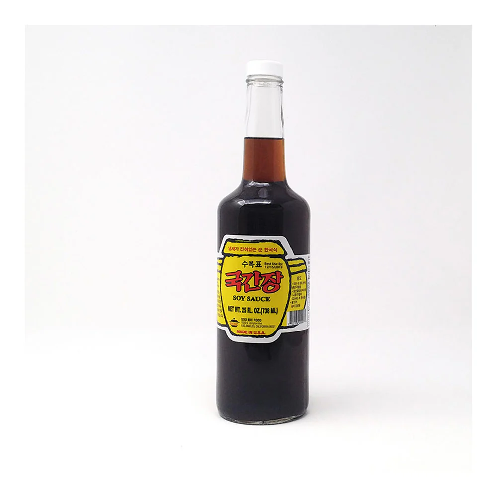 Soo Bok Korean Style Soy Sauce 25FL oz 수복표 국간장 738ml