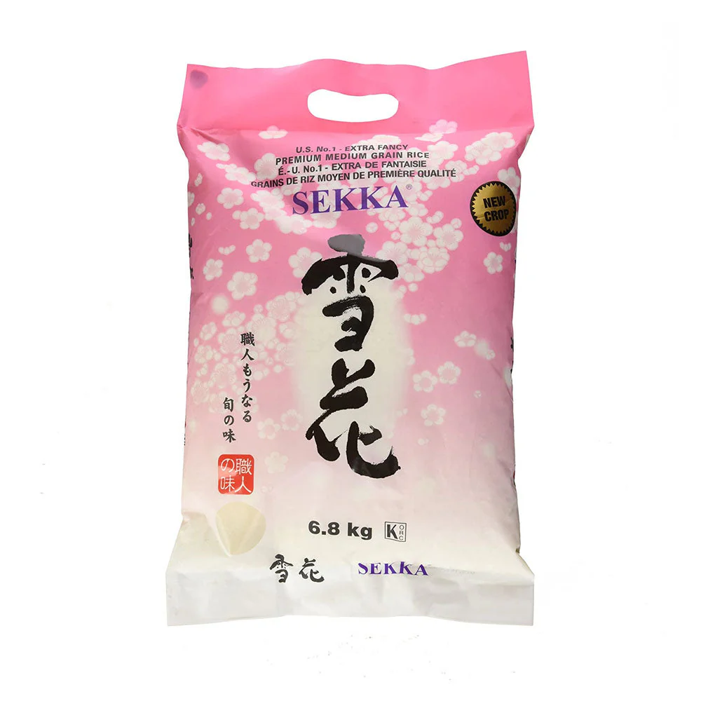 Sekka Premiun Medium Grain Rice 15LB