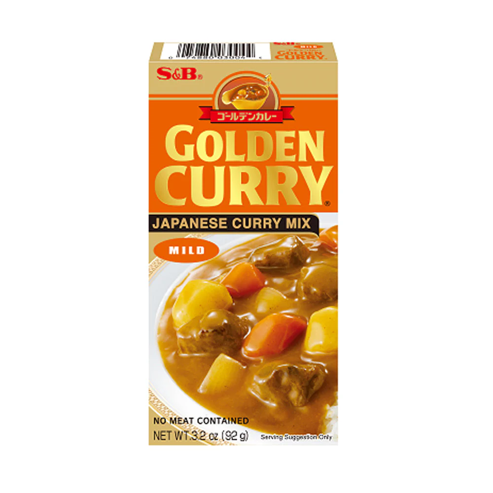 S&B Golden Curry Mix Mild 3.25oz 에스앤비 골든카레 순한맛 92g