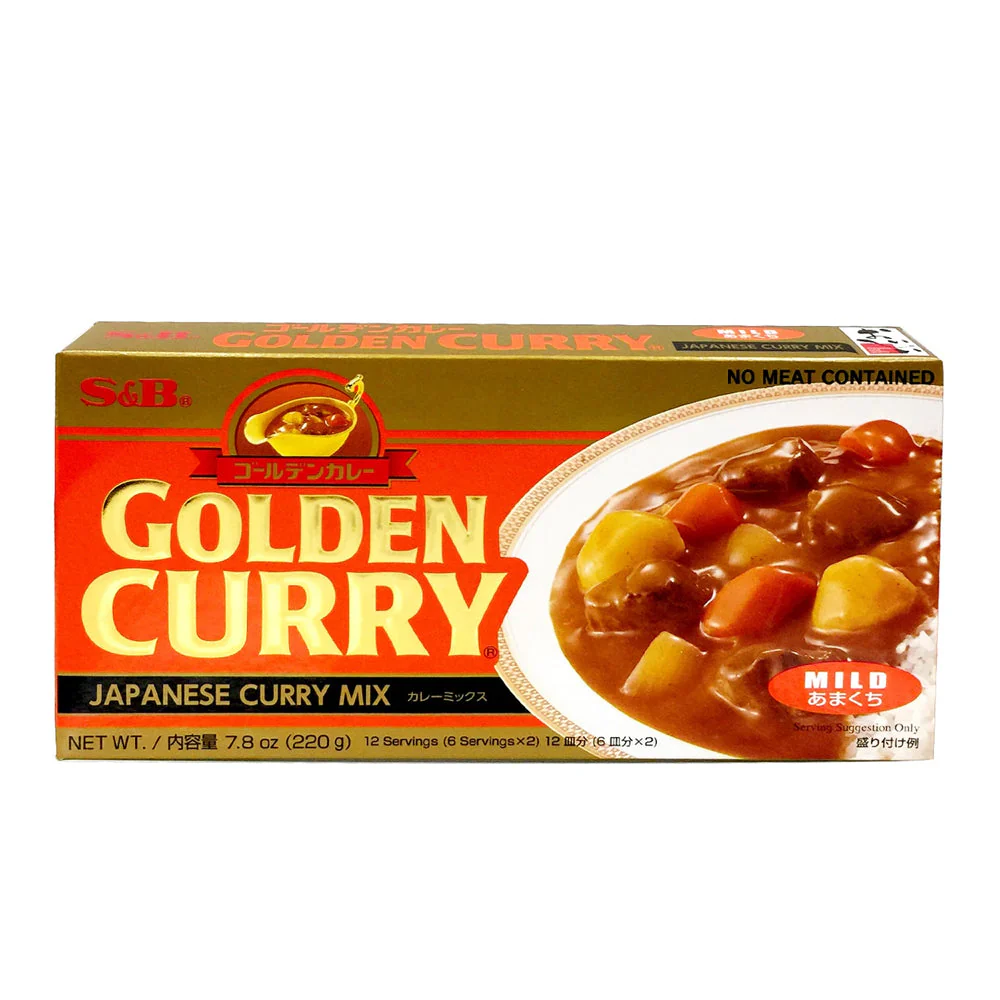 S&B Golden Curry Mix Mild 7.76oz 에스앤비 골든카레 순한맛 220g