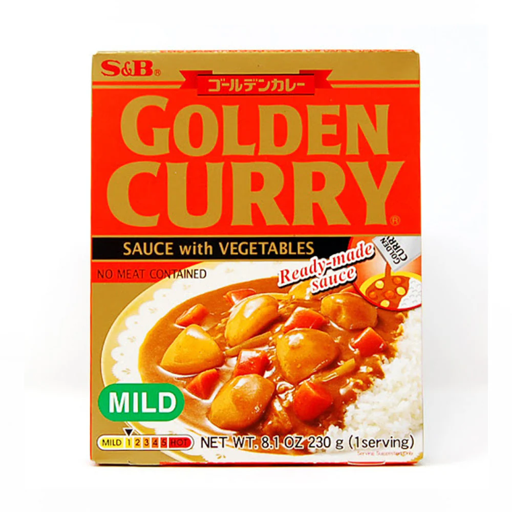 S&B Golden Curry Mild Ready-Made Sauce 8.11oz 에스앤비 즉석 골든카레 순한맛 230g