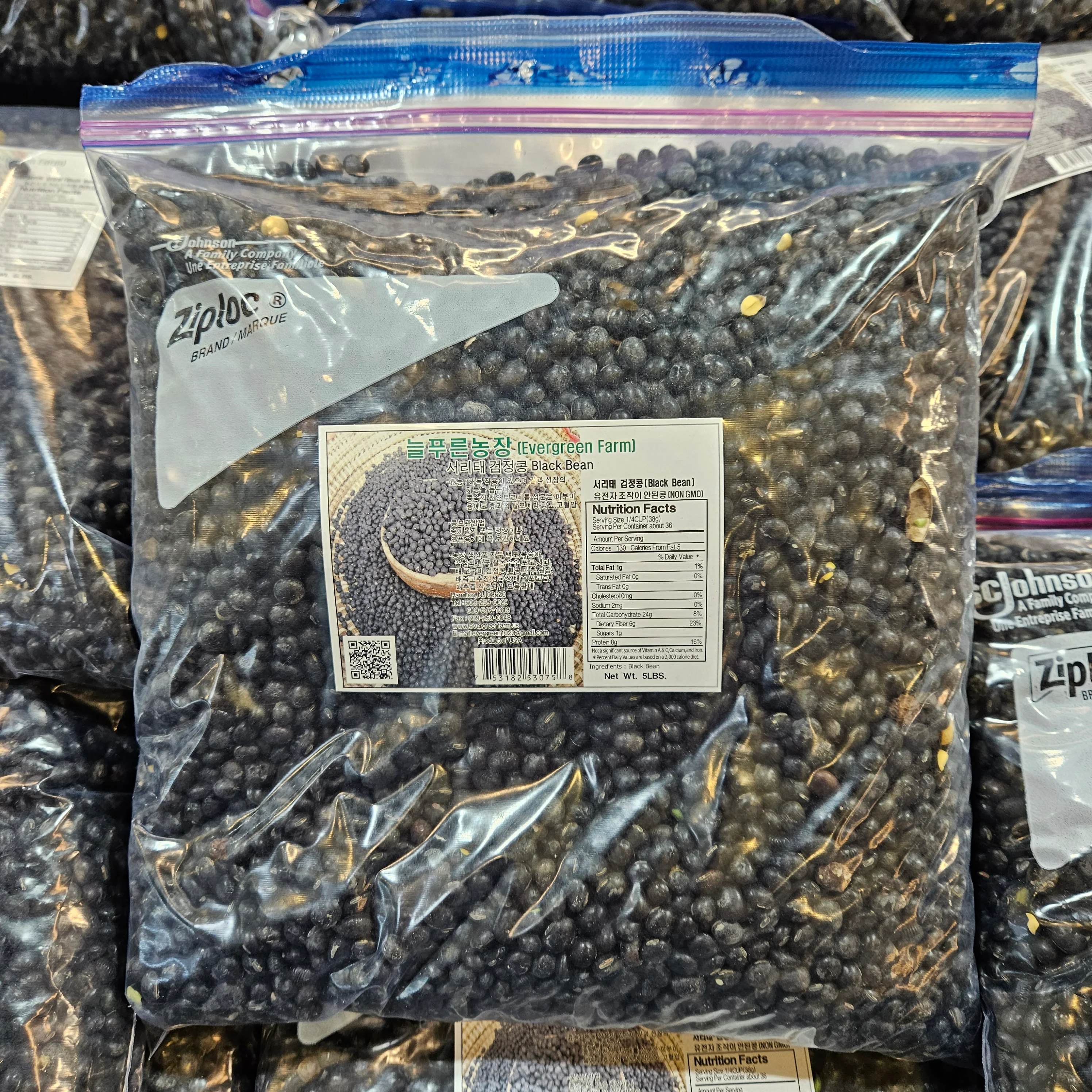 Black Bean 5lbs, 늘푸른농장 검은콩 검정콩 5lb