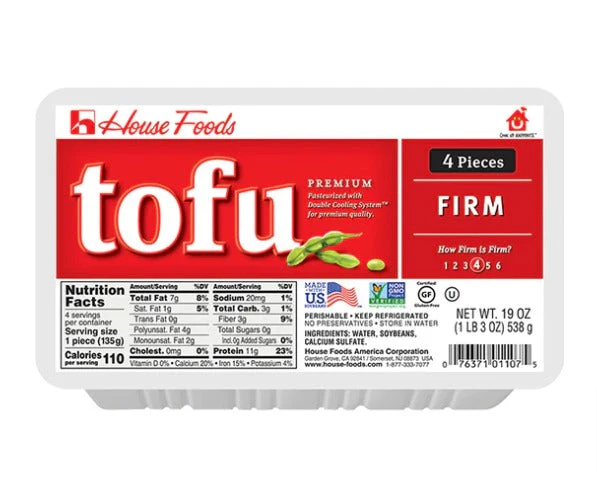 [Local Only] HOUSE TOFU FIRM 4pc 19oz/ 하우스두부 부침용 4pc 19oz