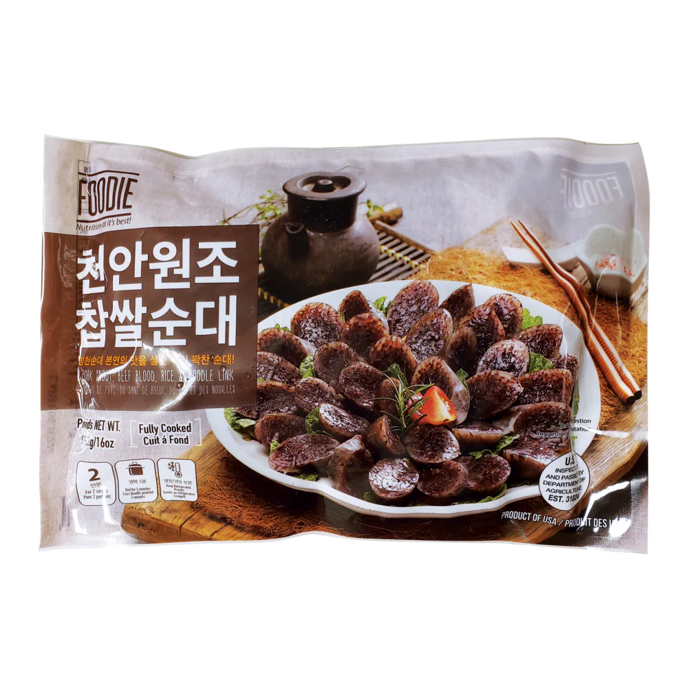 [Local Only ] Foodie Korean Blood Sausage Sundae 16oz/ 푸디 천안원조 찹쌀순대 453g