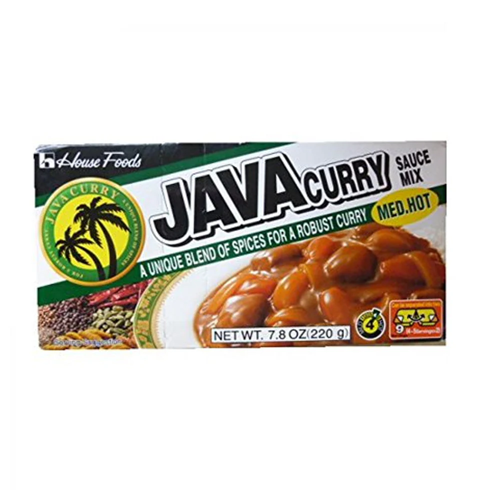 House Foods Java Curry Med. Hot 6.53oz 하우스 자바카레 중간매운맛 185g