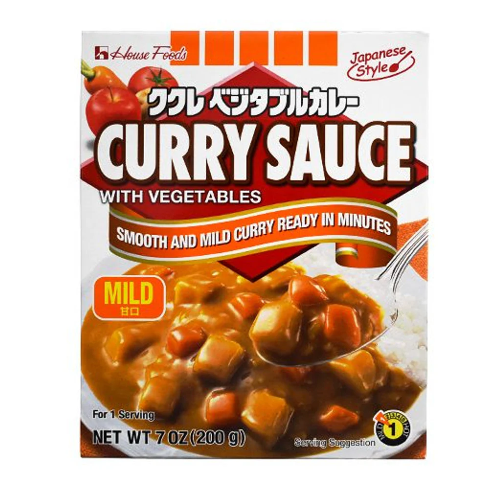 House Foods Curry Sauce With Vegetables Mild 7.05oz 하우스 카레소스 순한맛 200g