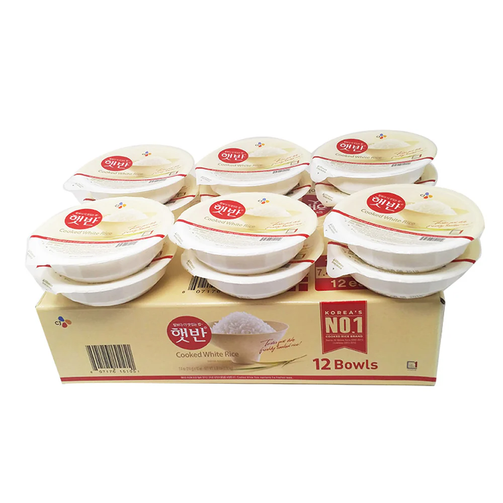 CJ Hetbahn Cooked White Rice Box 7.4oz x 12, CJ 햇반 백미밥 210g x 12입 박스 - Image 4
